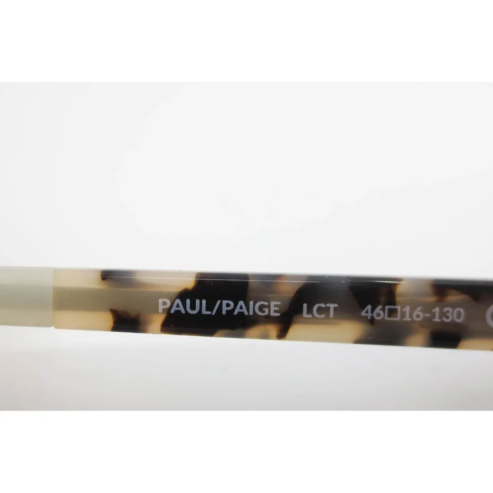 Jonas Paul Paul/Paige LCT Tortoise Round Eyeglasses Frames 46-16-130 35477